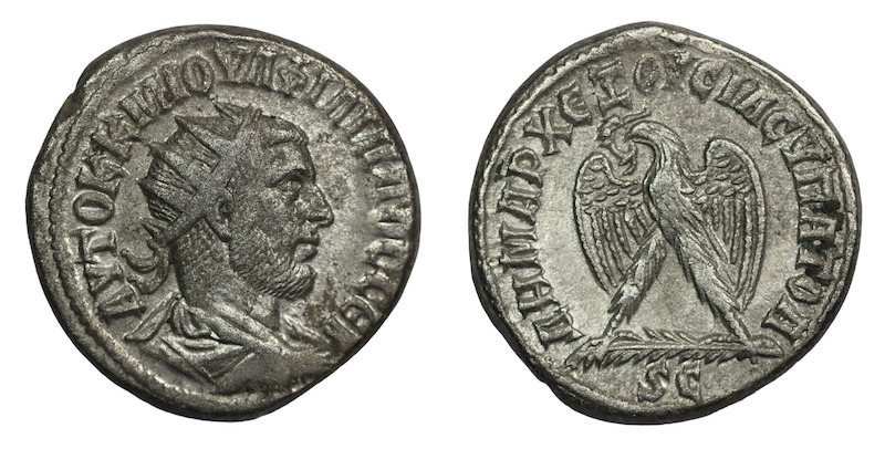 Roman tetradrachm of Philip first