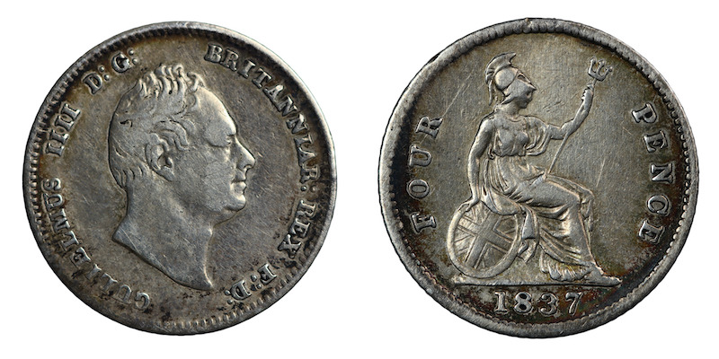 William the fourth fourpence 1837
