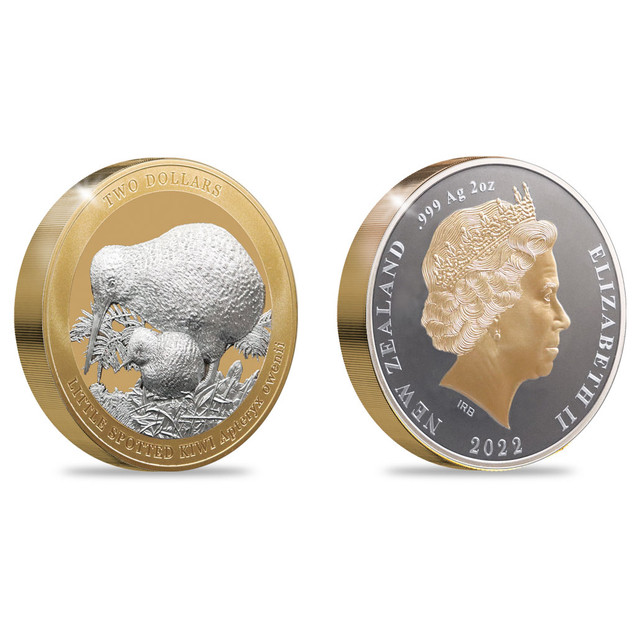 Fantastic high relief kiwi two ounces 2022