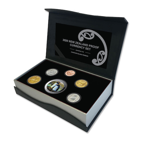2020 proof currency coin set from New Zealand