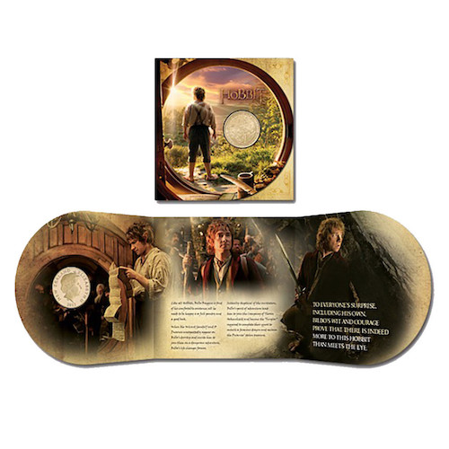 Hobbit coin Bilbo baggins folder great price