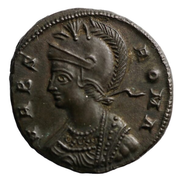 Roman bronze ae follis coin siscia mint