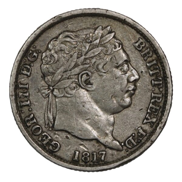 George third silver shilling 1818