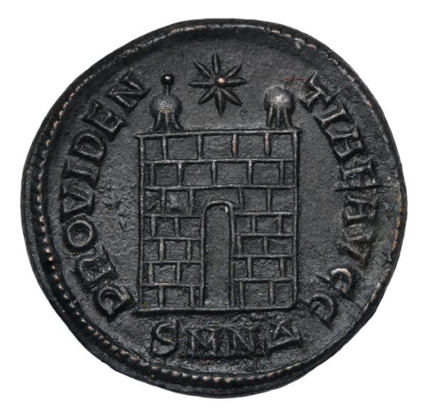 Roman camp gate bronze follis constantine the great