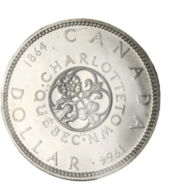 Canadian silver dollar 1964