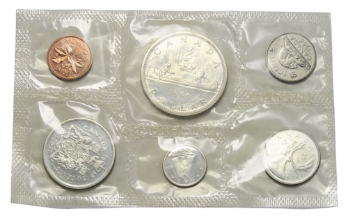 Uncirculated canadian coin set 1966