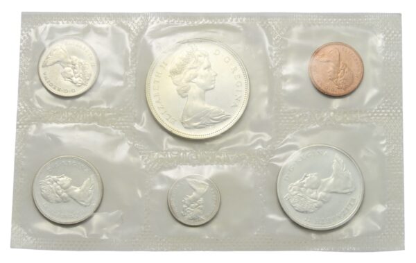 Canadian uncirculated coin set 1966