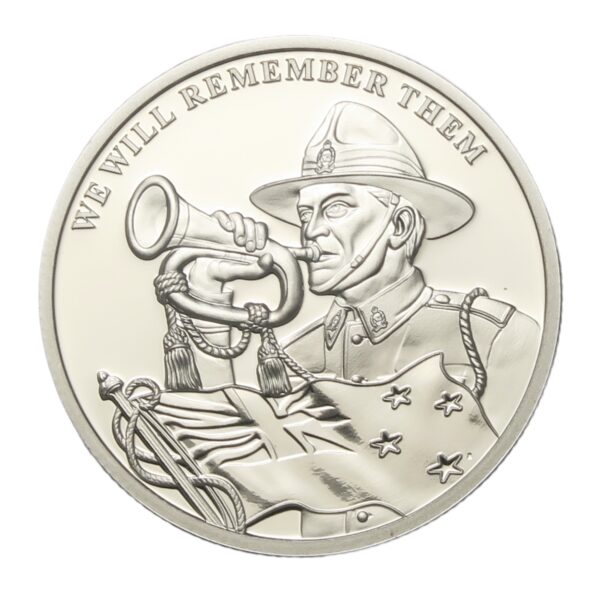 New zealand small quality silver medallion