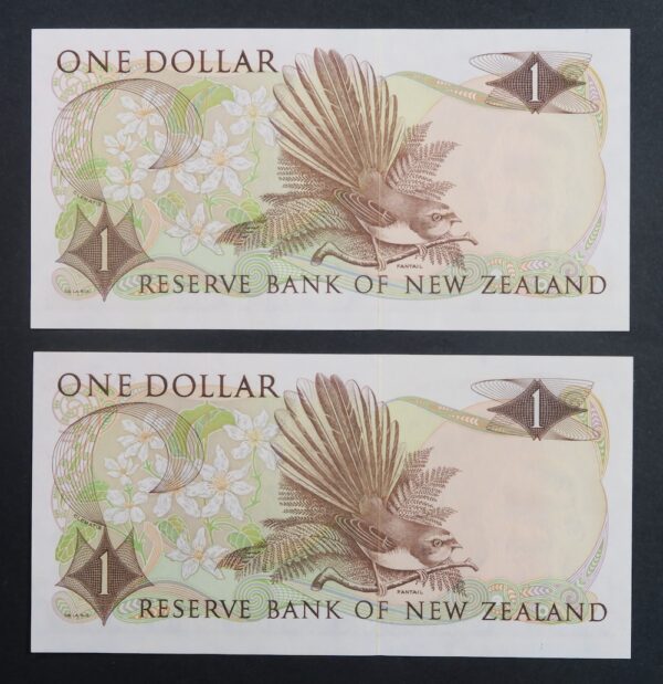 One dollars pair 1977 to 1981 nz dollars