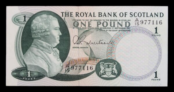 Royal bank of scotland pound note 1967