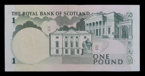 Edinburgh one pound note 19667 portrait of d dale