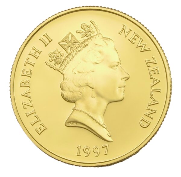 New zealand gold ten dollars 1997