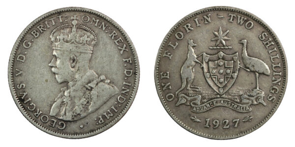 Australia florin 1927