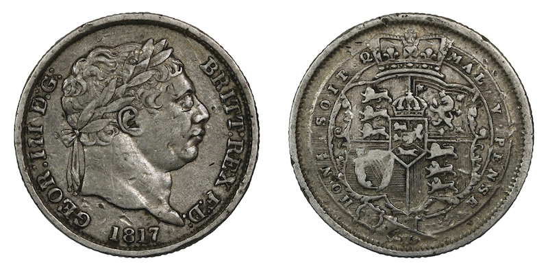 George third shilling 1818