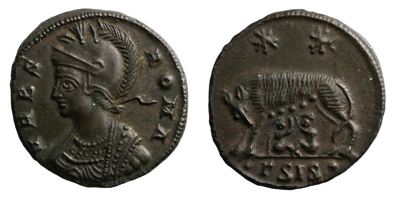 Constantine the great she wolf coin