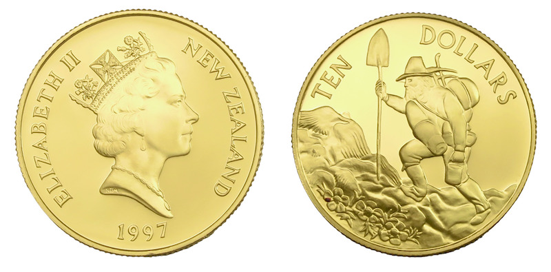 Proof gold gabriels gully half ounce coin 1997