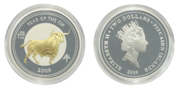 Pitcairn islands two dollars 2009