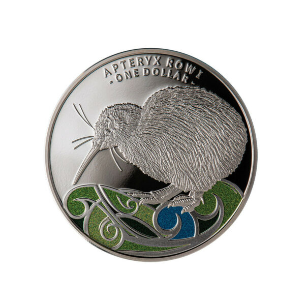 Kiwi proof dollar silver and colour 2020