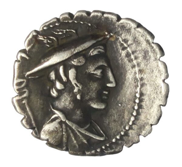 Roman coins mercury and ulysses