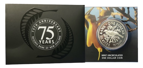 New zealand 75 anniversary penny 2009