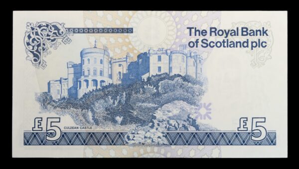 Scotland royal banknote 5 pounds 1987