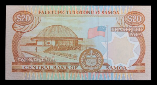 Samoa 20 dollars or tala 1985