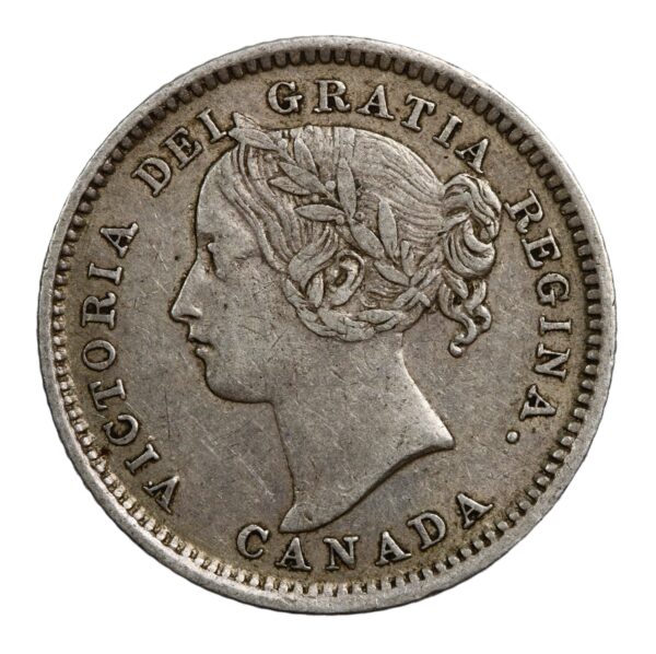 Canada queen victoria bun head ten cent 1899