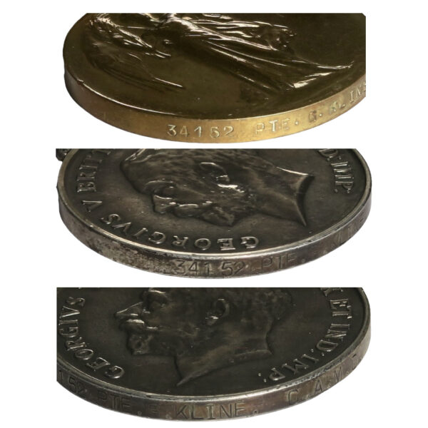 Canada corps world war one medals trio