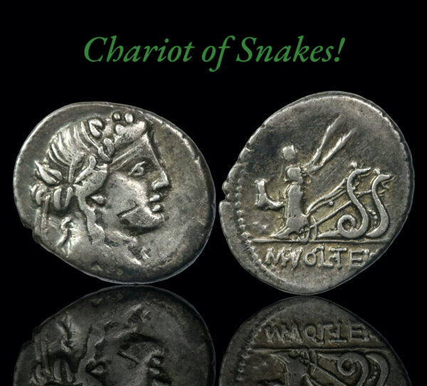M volteius denarius 78 bc
