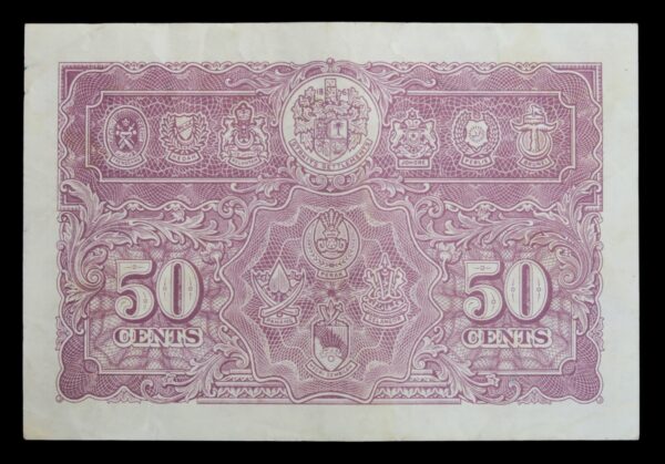 Malaya fifty cents 1941 banknote