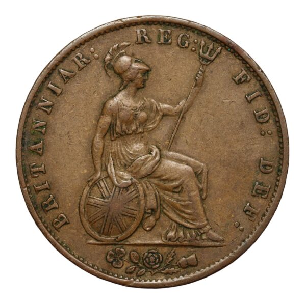 British copper halfpenny 1855