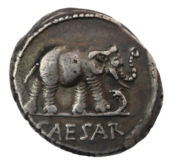 Caesar ar denarius struck in the civil war