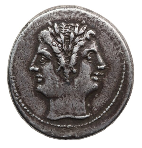 Roman Republic didrachm silver coin