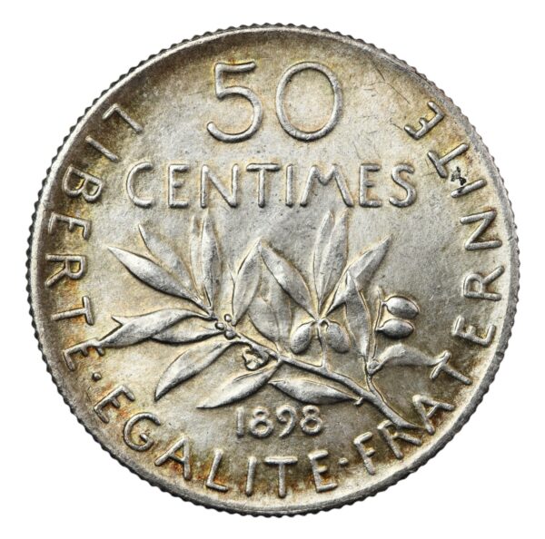 France modern republics 50 centimes 1898