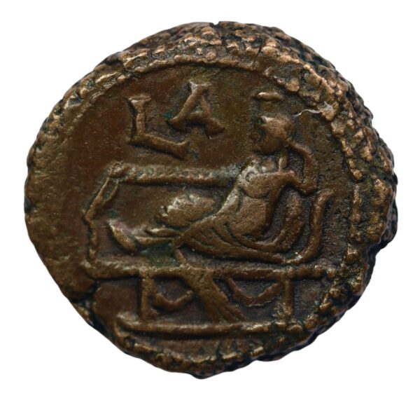 Roman thick billon coin the tetradrachn struck at Alexandria