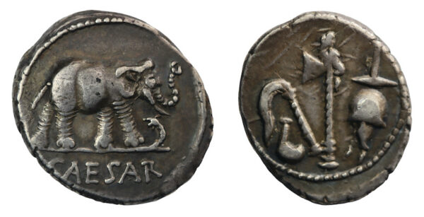 Julius caesar silver denarius