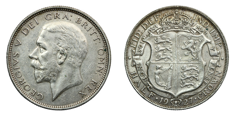 George fifth 1927 halfcrown