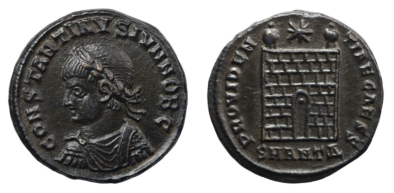 Constantine the second quality follis coin