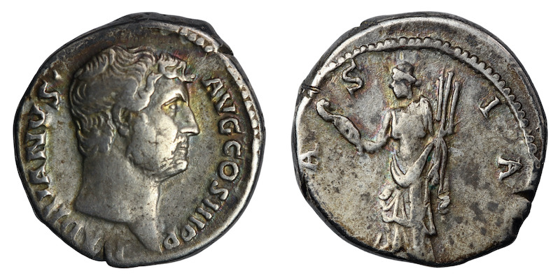 Roman silver coins of hadrian