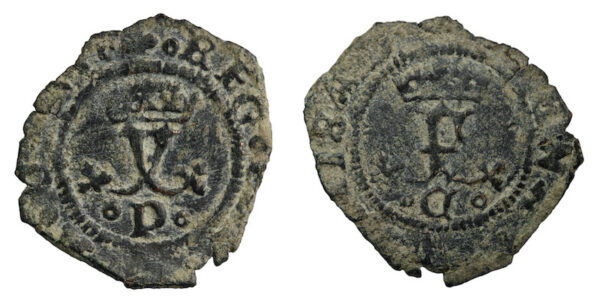Spain ferdinand and isabella blanca coin