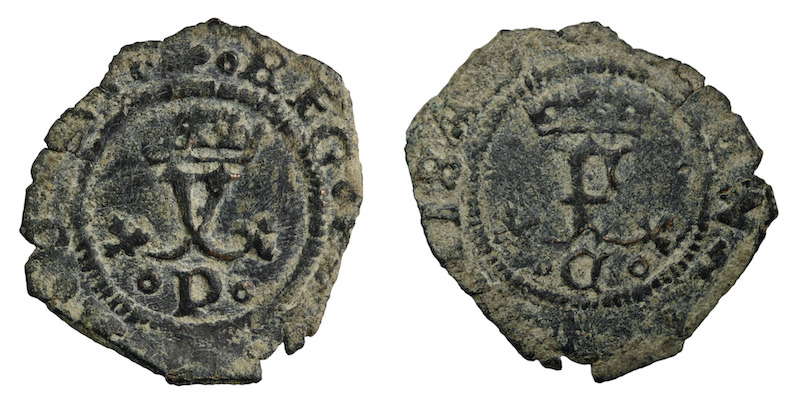Spain ferdinand and isabella blanca coin