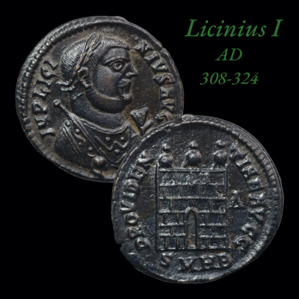 licinius the first follis bronze coin