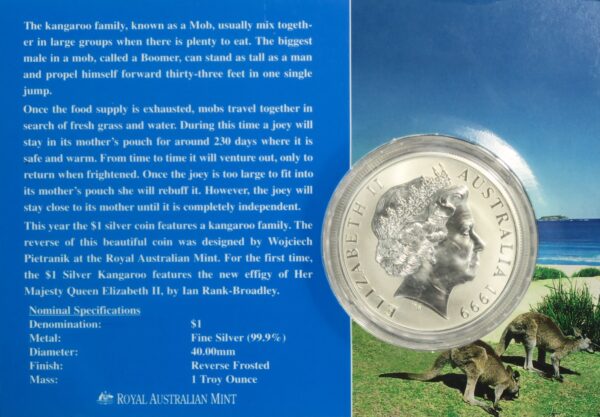 Australian kangaroo dollar 1999