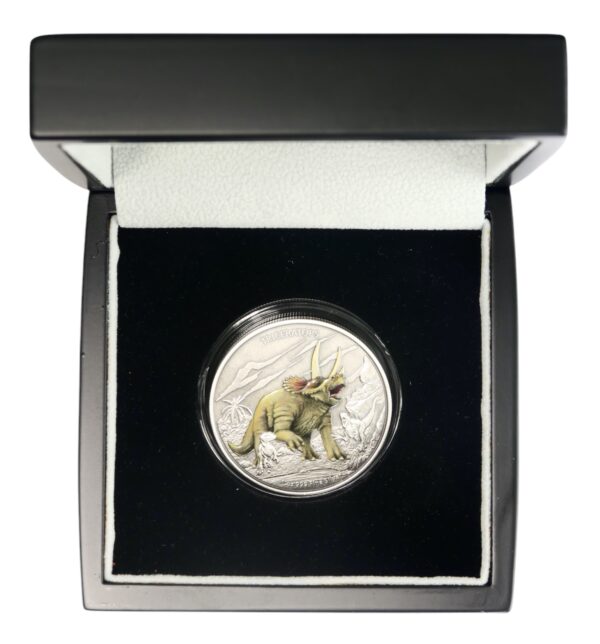 Triceratops dinosaurs coin from nz mint 2020