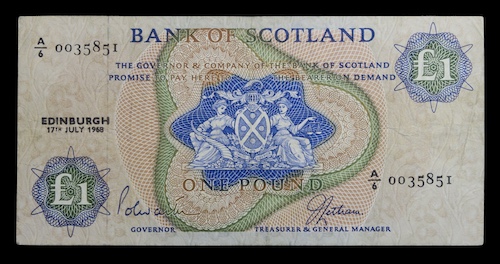 Banknotes of scotland 1968