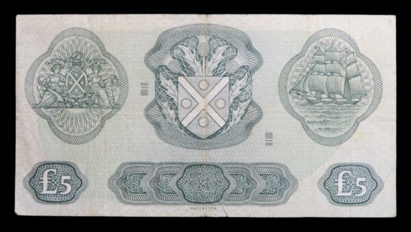 Bank of scotland five pounds 1968