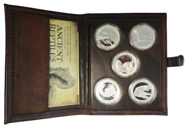New zealand specimen coins ancient reptiles