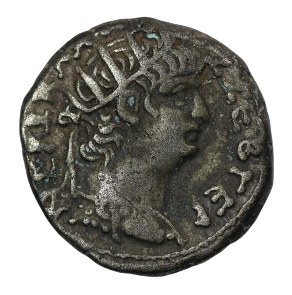 Nero tetradrachm struck at alexandria circa ad 64 to 65