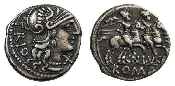 Roman republican silver denarius bc 136