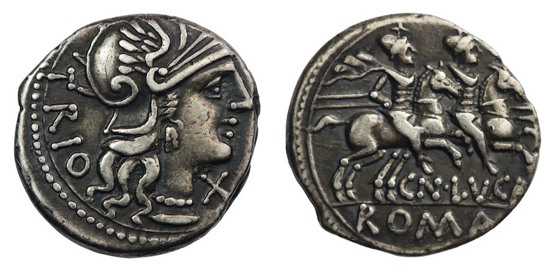 Roman republican silver denarius bc 136